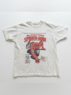 The Amazing Spider Man Marvel Comics White Tee Comic Unisex Graphic T-Shirt